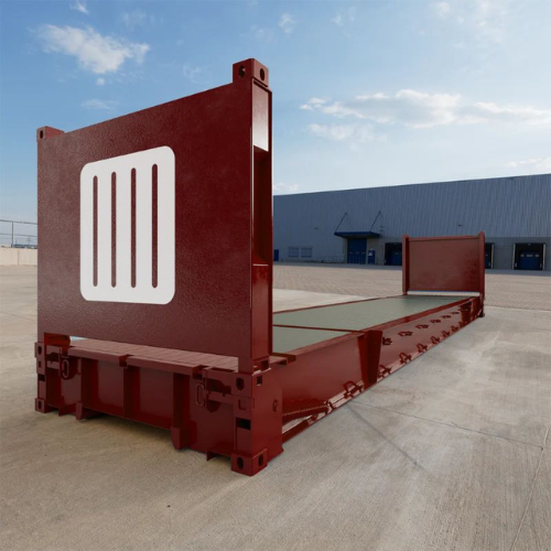 Container 40 Piedi Flat Rack Nuovo – Per Carichi Eccezionali e Macchinari Pesanti 1 container 40 piedi Flat Rack nuovo