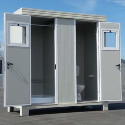 Container Sanitario Mobile con WC e Doccia – Ideale per Cantieri ed Eventi 1 Container Sanitario